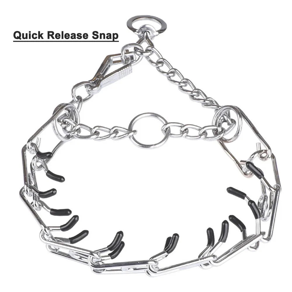 BLYNTRA Adjustable Pinch Collar with Safety Snap – No-Pull Training BLYNTRA