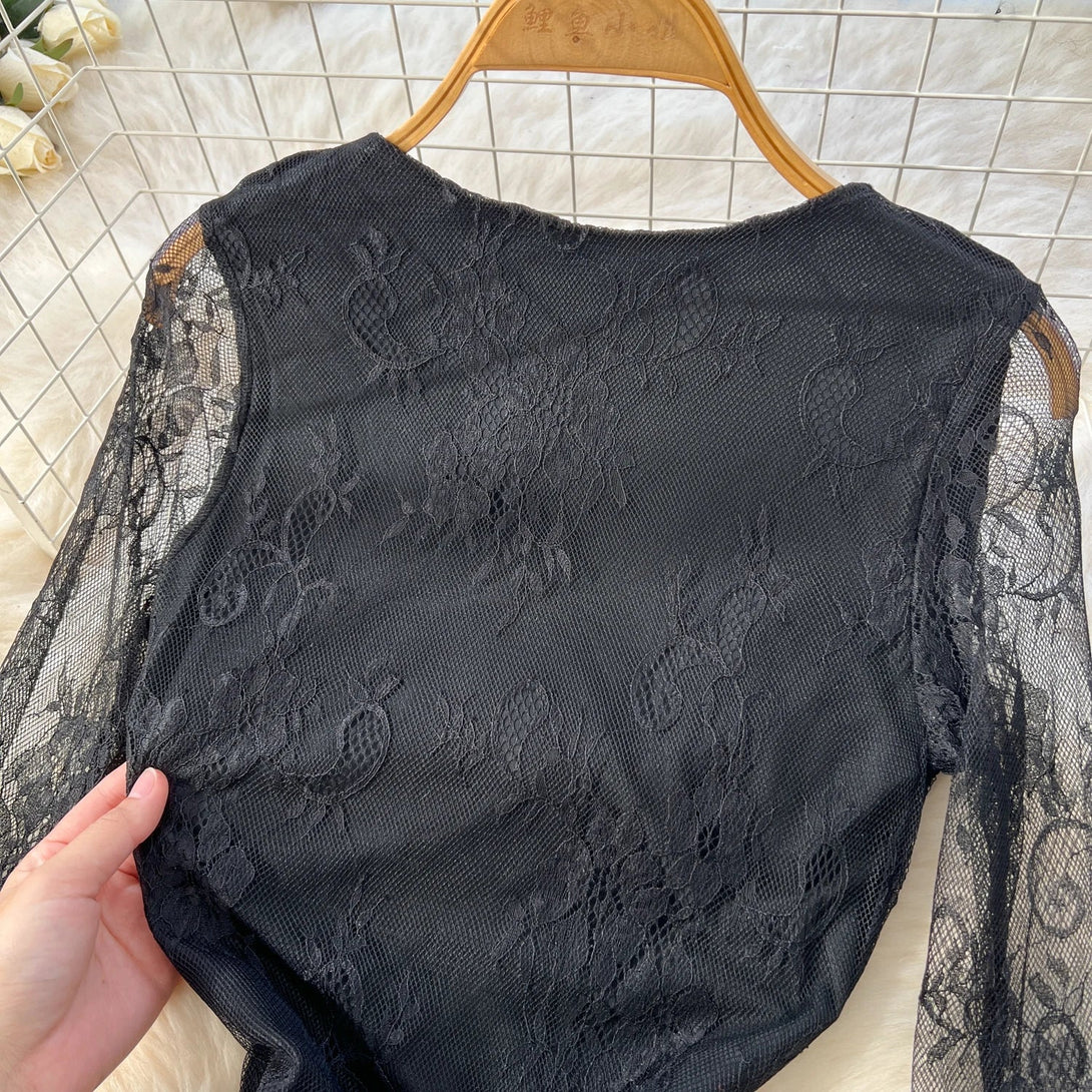 LaceMuse Sheer Elegance Dress SHOPPING HUB