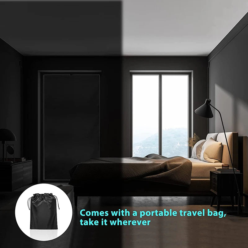 BLYNTRA Total Blackout Window Film – Removable 100% Light Block BLYNTRA