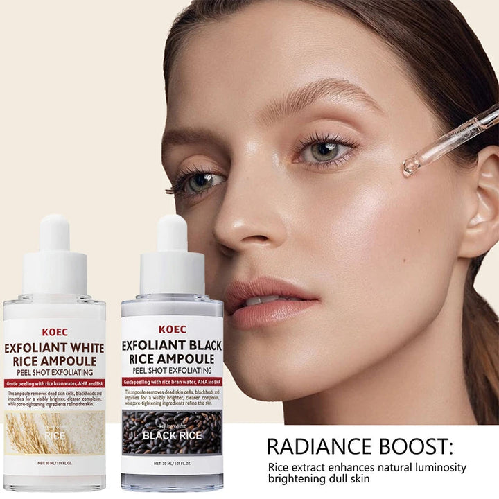 Glow Rice Ampoule Rice Essence Moisturizing And Hydrating Gentle Cleansing Peel Shot Exfoliant Repair Skin Niacinamide Essences BLYNTRA
