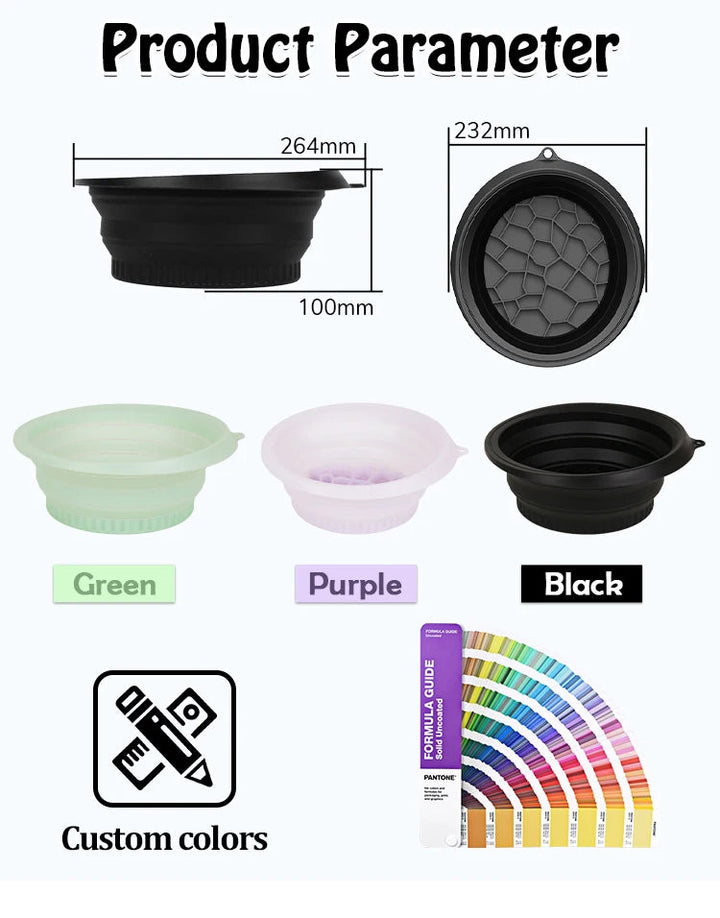 Portable Washbasin Ideal For Facial Ice Compress Easy Storage Black Purple Green Durable For Washing Bathroom Household Supplie BLYNTRA