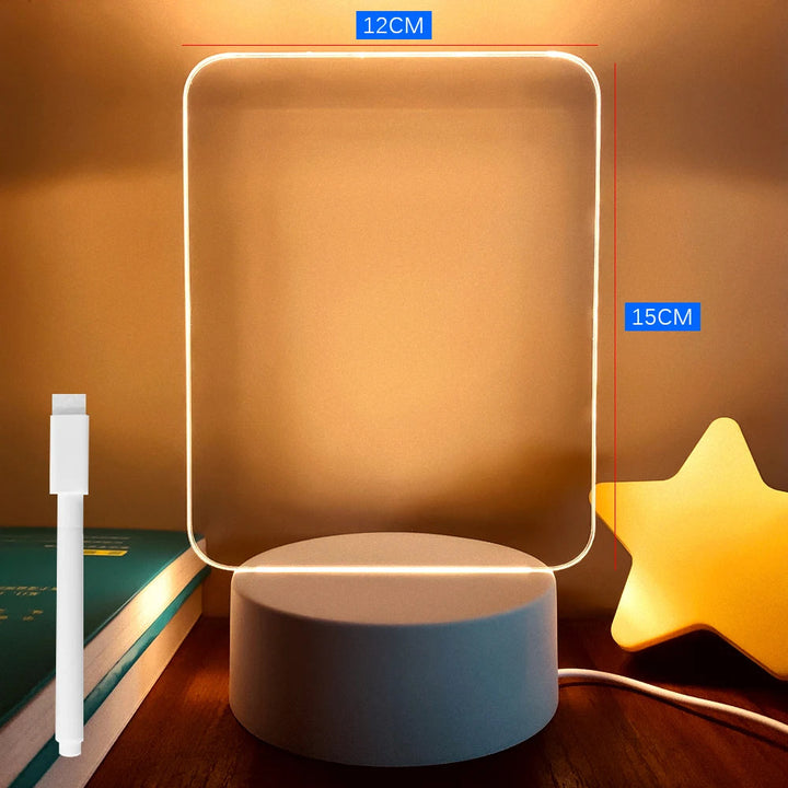 Note Board Creative Led Night Light USB Message Board Holiday Light With Pen Gifts For Children Girlfriend Decoration Night Lamp BLYNTRA