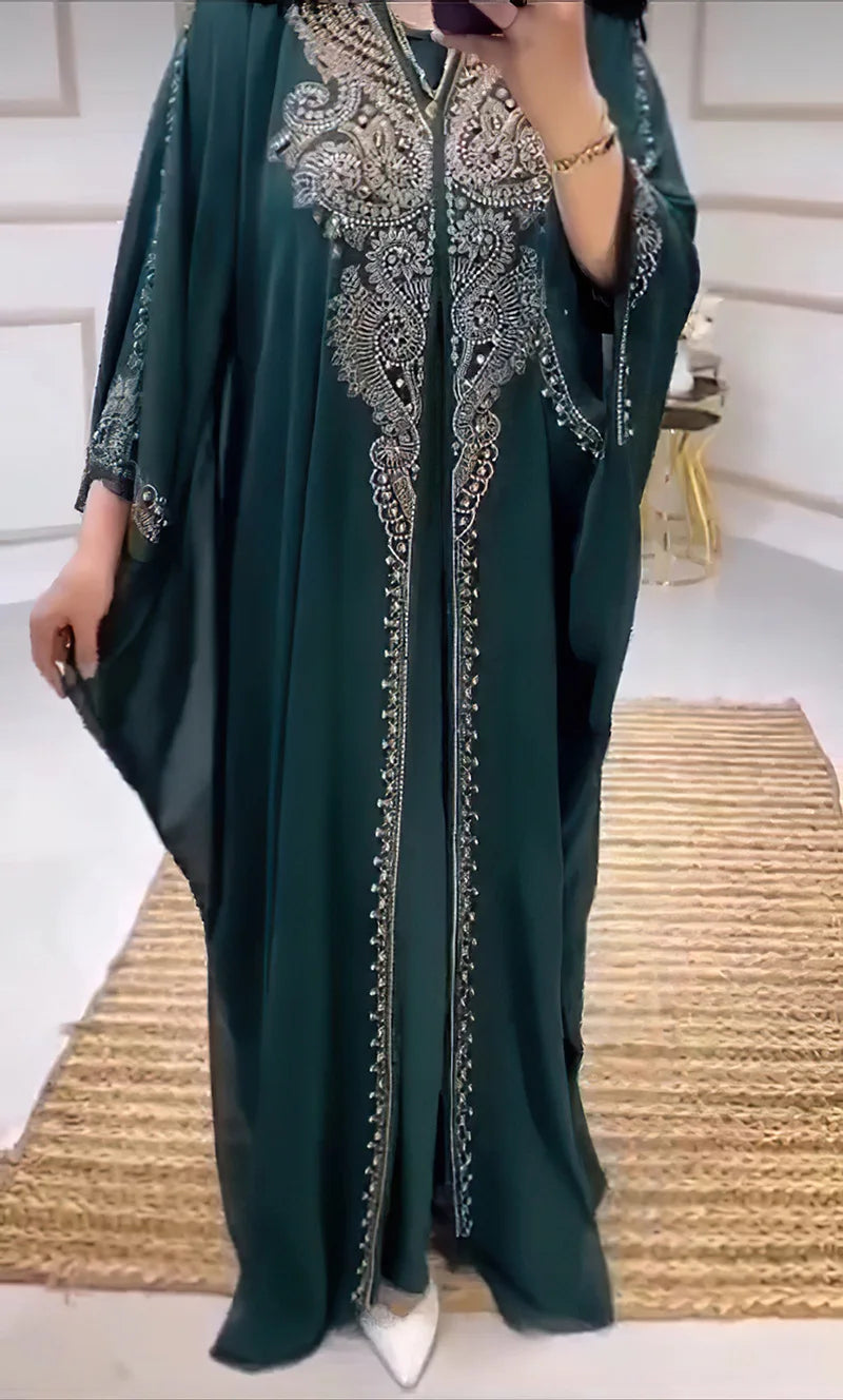 NoorLuxe Diamond Abaya Set SHOPPING HUB