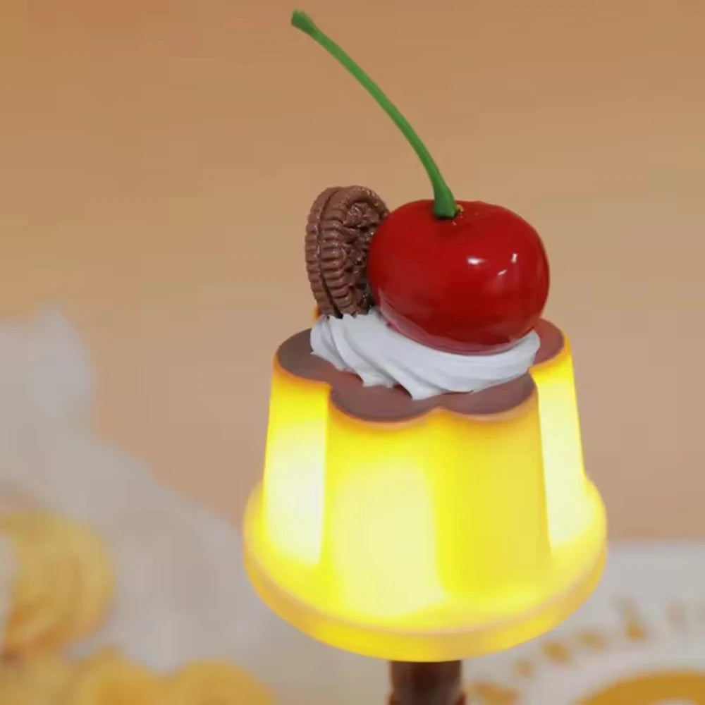 BLYNTRA Kawaii Pudding Night Light – LED Desk & Bedside Lamp BLYNTRA