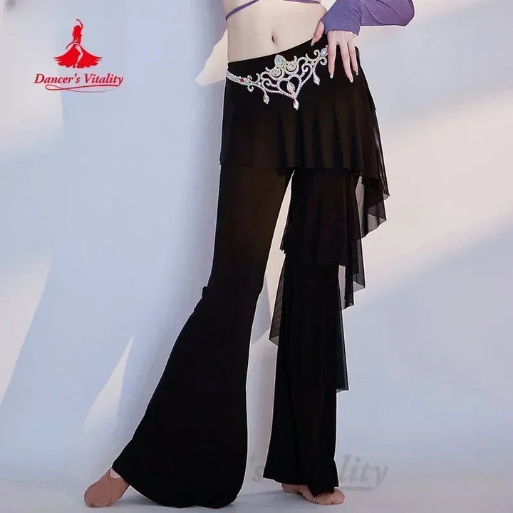 Belly Dance Practice Clothes Comfortable Slimming Flared Pants Adult Female Oriental Dancing Training Professional Clothing SHOPPING HUB