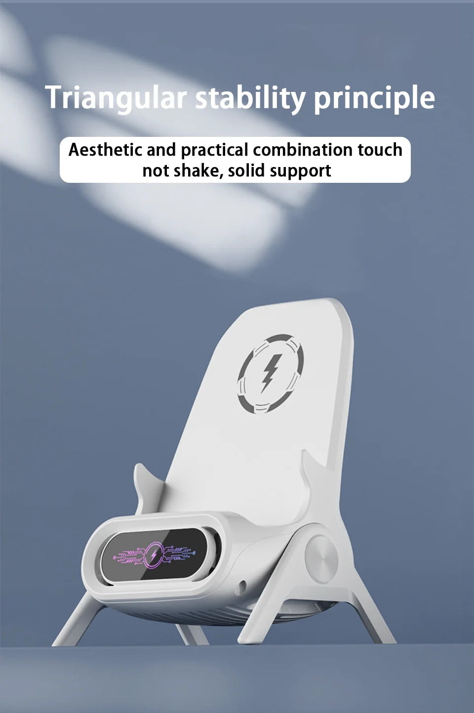 3-in-1 Fast Charger Mini Chair Phone Stand BLYNTRA