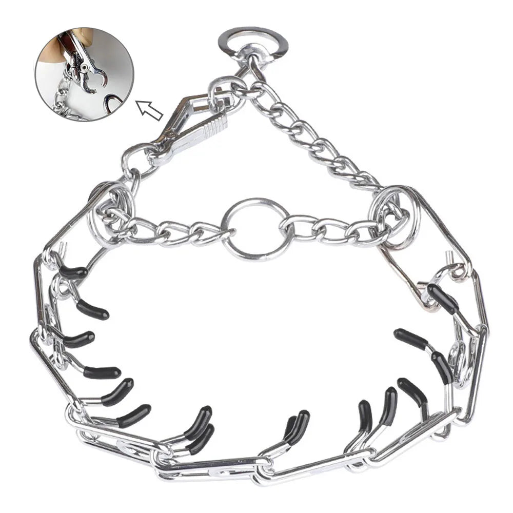 BLYNTRA Adjustable Pinch Collar with Safety Snap – No-Pull Training BLYNTRA