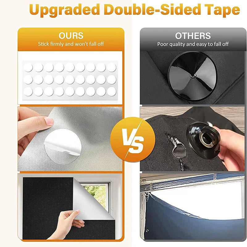 BLYNTRA Total Blackout Window Film – Removable 100% Light Block BLYNTRA