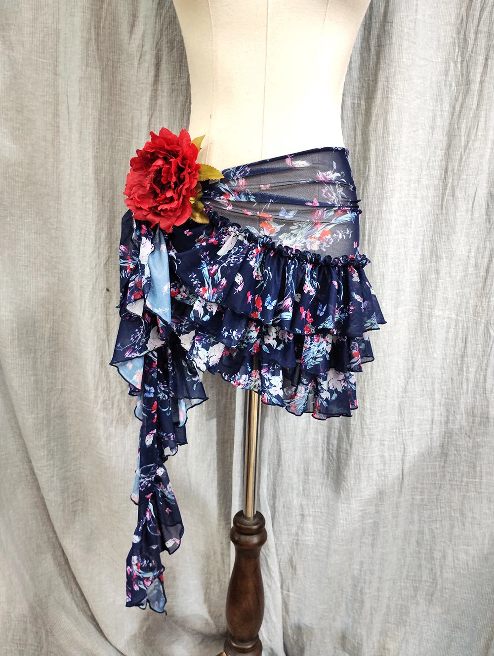 Sexy Tribal Belly Dance Hip Scarf Skirt BLYNTRA