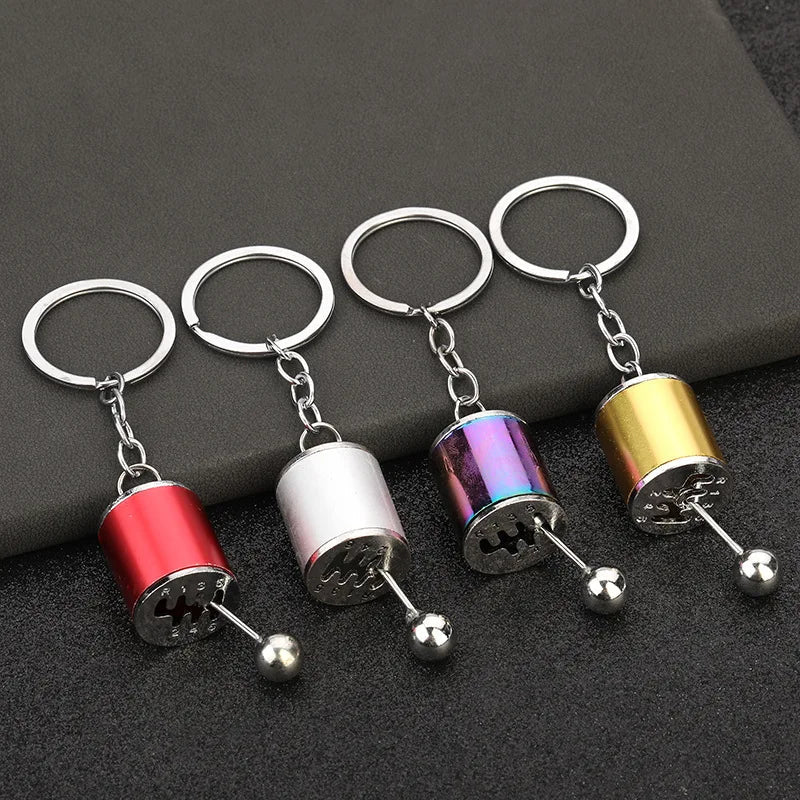 Creative Gear Head Keychain Speed Gearbox Keyring for Car Key Turbo Hub Brake Disc Pendant Shock Absorber Keys Holder Chain Ring BLYNTRA