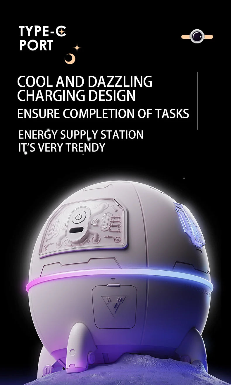 Portable Astronaut Humidifier with LED Light & Aroma Diffuser by BLYNTRA BLYNTRA
