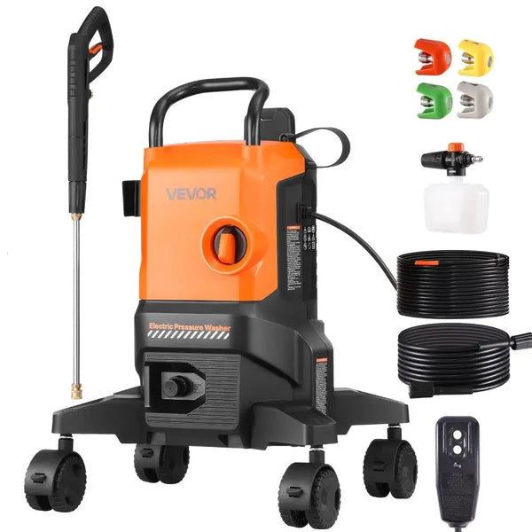 Powerful Electric Pressure Washer 2700 PSI 1.8 GPM Adjustable Nozzles Foam Cannon Included High Efficiency Outdoor Cleaning BLYNTRA