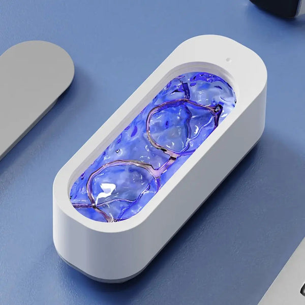 New Ultrasonic Eyeglass Cleaner Multifunctional Vibration Glasses Cleaning Machine USB Rechargeable Mini Washing Machine Jewelry SHOPPING HUB