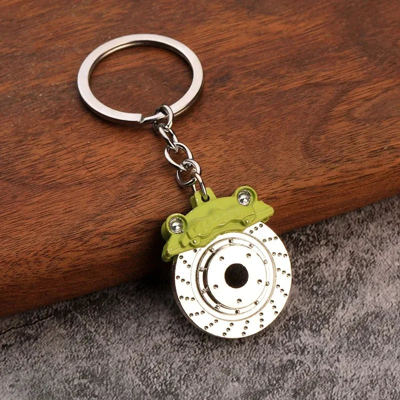 Creative Gear Head Keychain Speed Gearbox Keyring for Car Key Turbo Hub Brake Disc Pendant Shock Absorber Keys Holder Chain Ring BLYNTRA