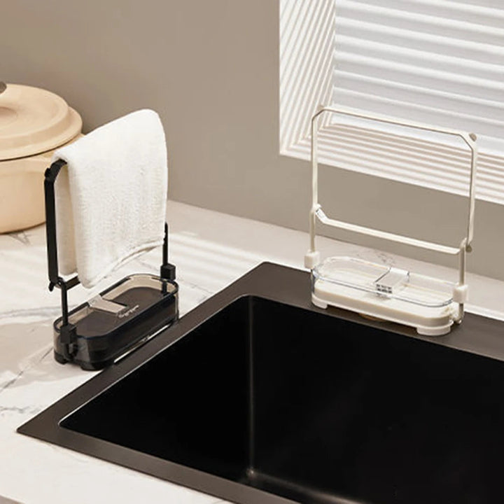 Kitchen Sink Filter Drainage Rack With 50pcs Fiter Mesh Foldable Trash Strainer Holder Garbage Net Shelf For Sink Accessory SHOPPING HUB