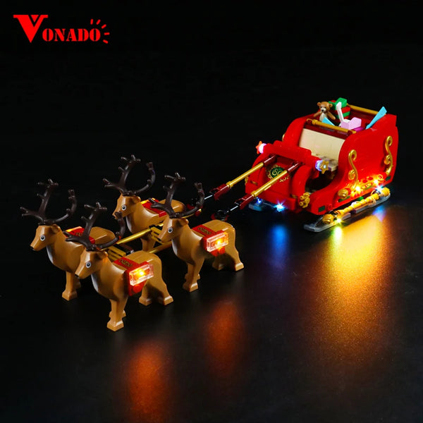 LED Lighting Set for LEGO-Style 40499 Santa’s Sleigh – BLYNTRA