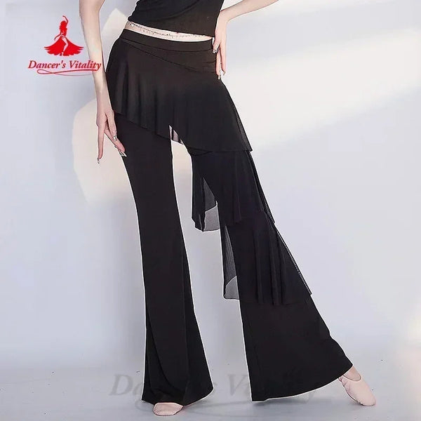 Belly Dance Practice Clothes Comfortable Slimming Flared Pants Adult Female Oriental Dancing Training Professional Clothing SHOPPING HUB