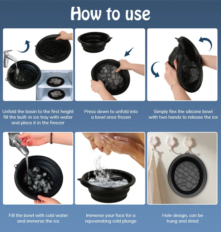 Portable Washbasin | Ice Compress & Bathroom Bowl BLYNTRA