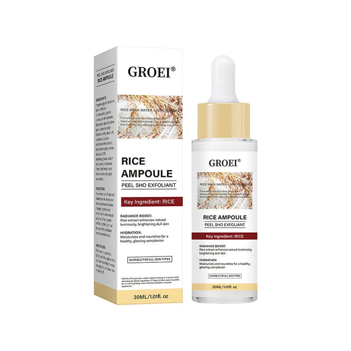 Glow Rice Ampoule Rice Essence Moisturizing And Hydrating Gentle Cleansing Peel Shot Exfoliant Repair Skin Niacinamide Essences BLYNTRA