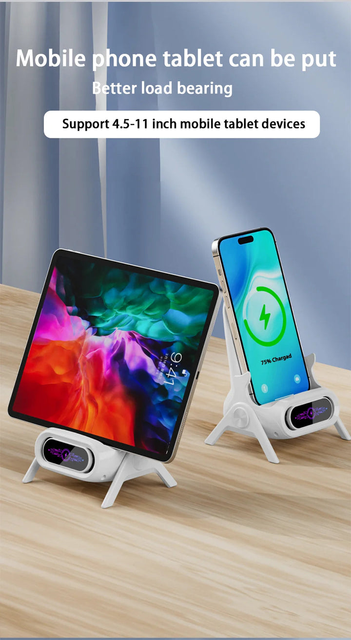 Mini Chair Cordless Charger Stable Support Desktop Phone Stand Tabletop Ornament High Performance Portable 3 in 1 Fast Charger BLYNTRA