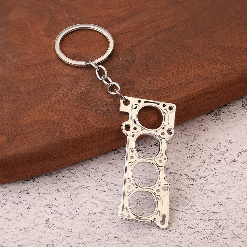 Creative Gear Head Keychain Speed Gearbox Keyring for Car Key Turbo Hub Brake Disc Pendant Shock Absorber Keys Holder Chain Ring BLYNTRA