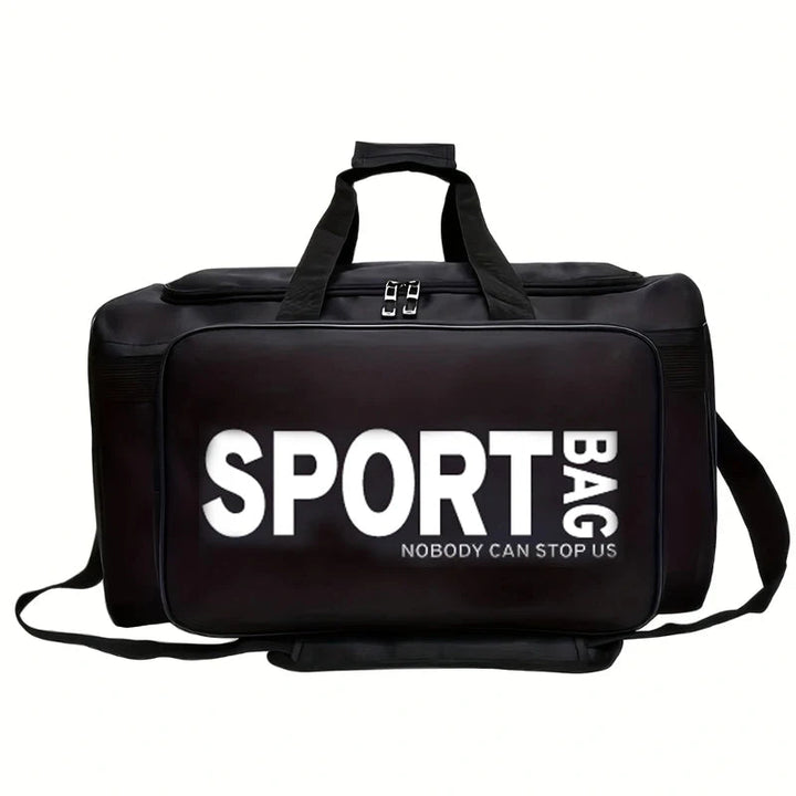 A large-capacity travel duffel bag, a sports and fitness bag made of polyester, can be used to store basketball shoes. BLYNTRA