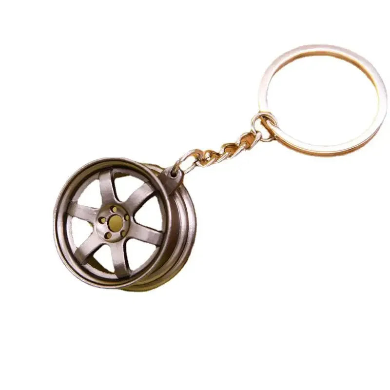 Creative Gear Head Keychain Speed Gearbox Keyring for Car Key Turbo Hub Brake Disc Pendant Shock Absorber Keys Holder Chain Ring BLYNTRA
