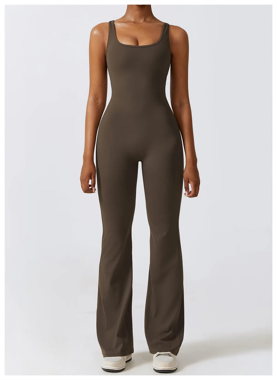 FlexGlam V-Back Fitness Jumpsuit SHOPPING HUB