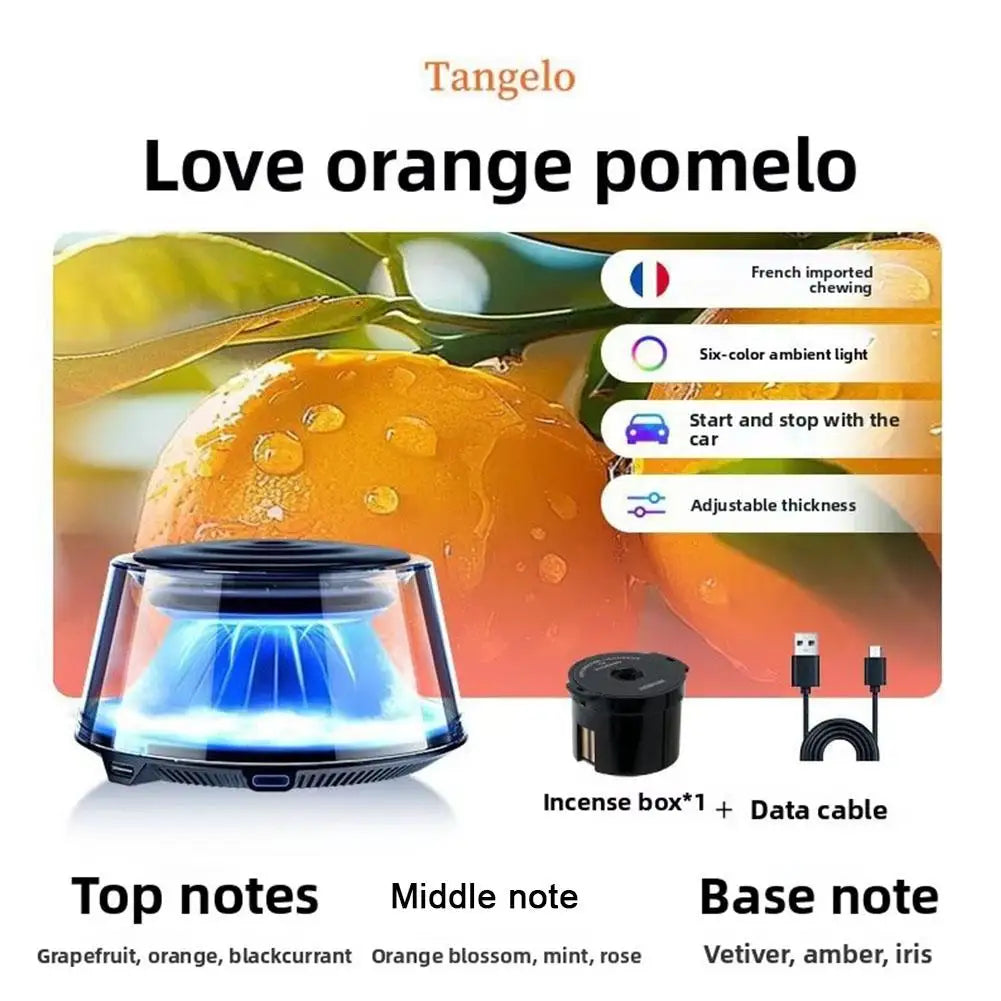 BLYNTRA Smart Car Fragrance Diffuser – Snow Mountain Mist with Lights BLYNTRA