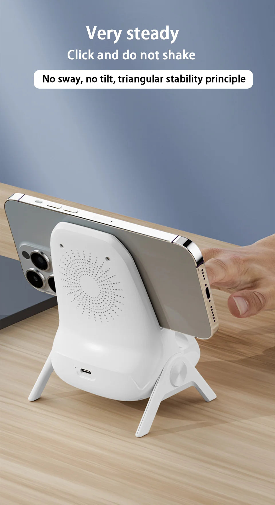 3-in-1 Fast Charger Mini Chair Phone Stand BLYNTRA