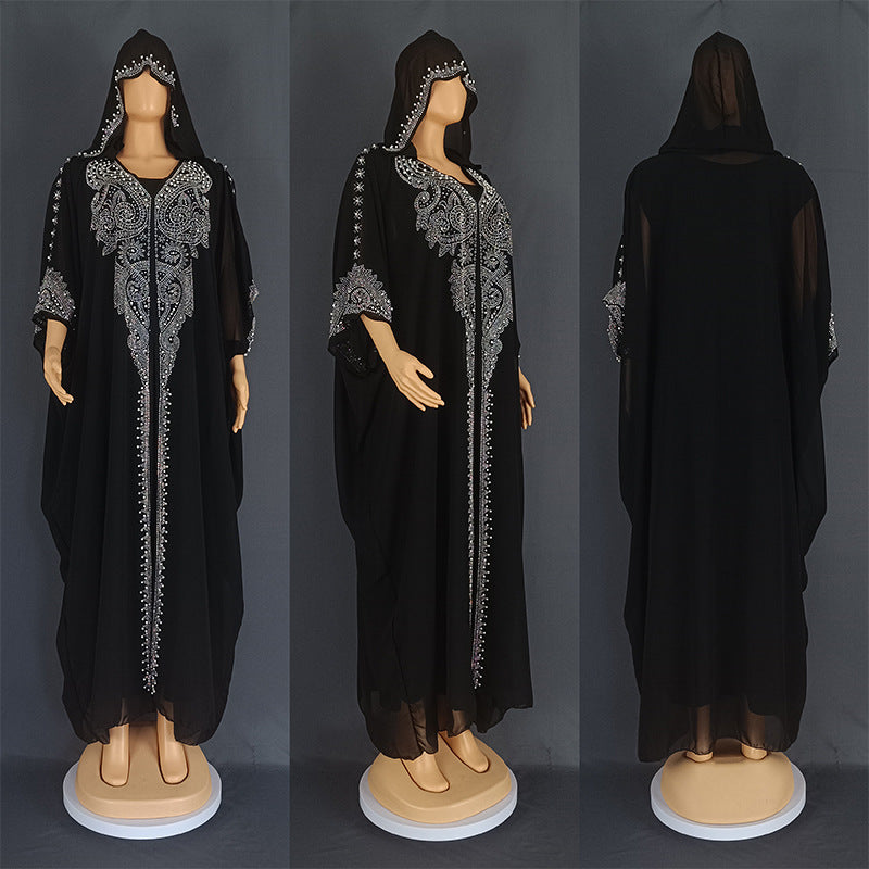 NoorLuxe Diamond Abaya Set SHOPPING HUB