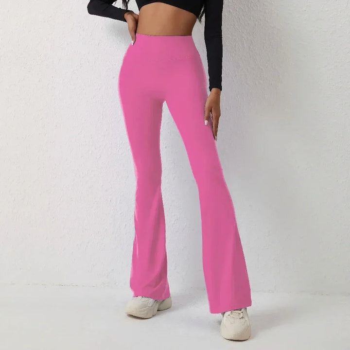 Women Yoga Flare Leggings Seamless High Waist Dance Pilates Fitness Gym Lifting Workout Wide-Leg Pants Sports Running Clothing SHOPPING HUB