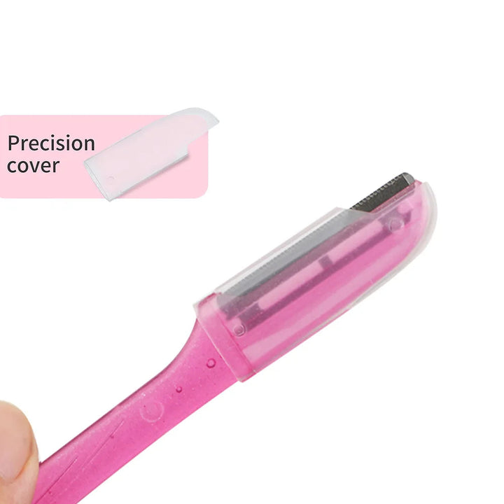 3 Pcs/Pack Face Eyebrow Razor for Women,Facial Dermaplane Razor,Dermaplaning Tool with Precision Cover,Peach Fuzz Remover SHOPPING HUB