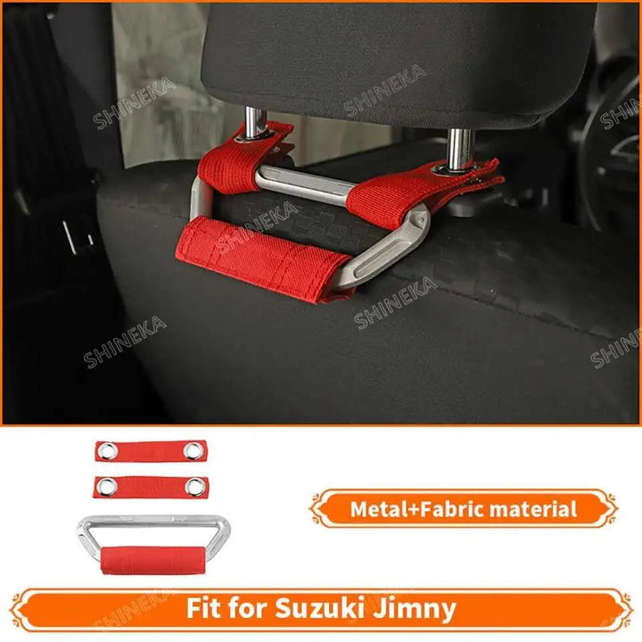 SHINEKA Car Red Interior & Exterior Decoration Cover fit for Suzuki Jimny 2007 2008 2009 2010 2011 2012 2013 2014 2015 2016 2017 BLYNTRA