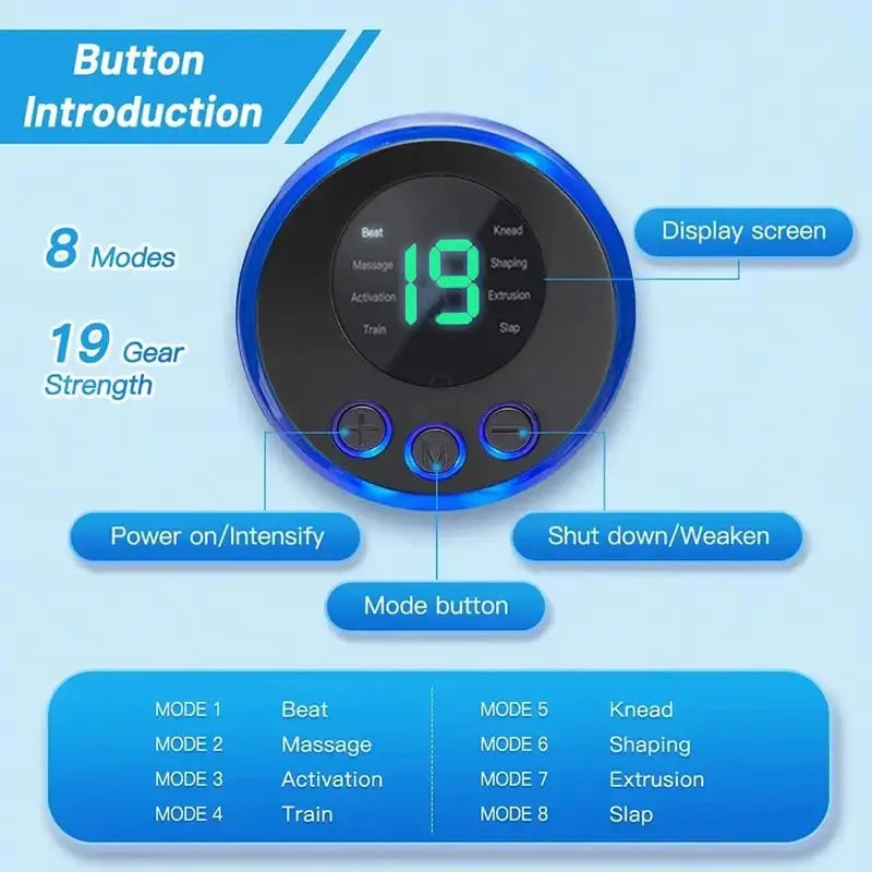 BLYNTRA Foot Massage Stimulation Pad  Lightweight Relief Remote 