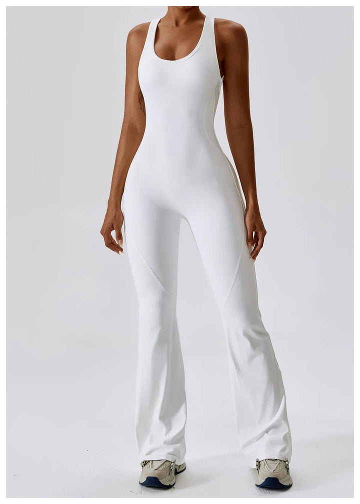 Sexy Back V Jumpsuit Gym Set Women Training Yoga Suit Sportswear Women Sports Jumpsuit Fitness Rompers Stretch Workout Bodysuits SHOPPING HUB