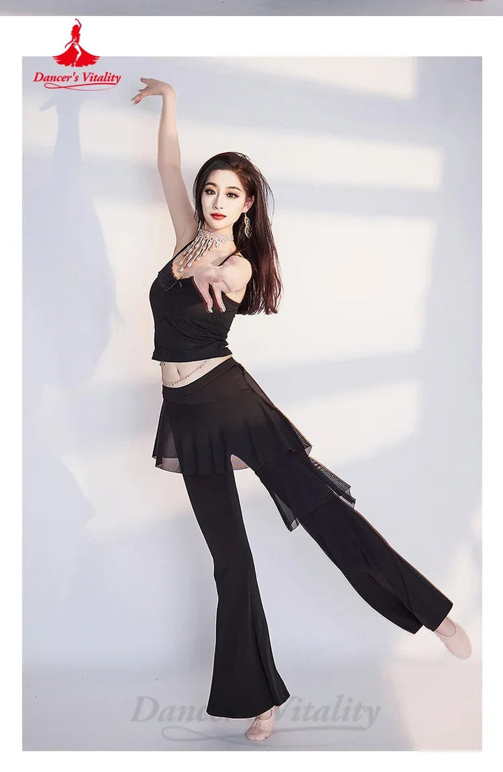 Belly Dance Practice Clothes Comfortable Slimming Flared Pants Adult Female Oriental Dancing Training Professional Clothing SHOPPING HUB
