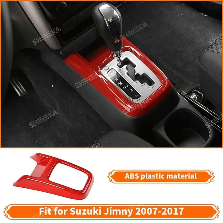 SHINEKA Car Red Interior & Exterior Decoration Cover fit for Suzuki Jimny 2007 2008 2009 2010 2011 2012 2013 2014 2015 2016 2017 BLYNTRA