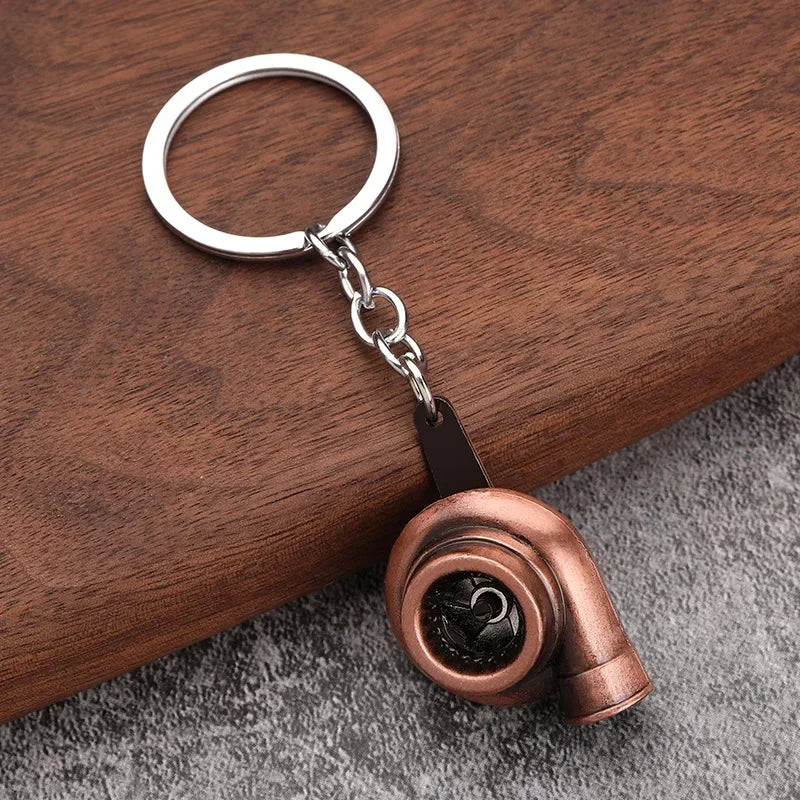 Creative Gear Head Keychain Speed Gearbox Keyring for Car Key Turbo Hub Brake Disc Pendant Shock Absorber Keys Holder Chain Ring BLYNTRA