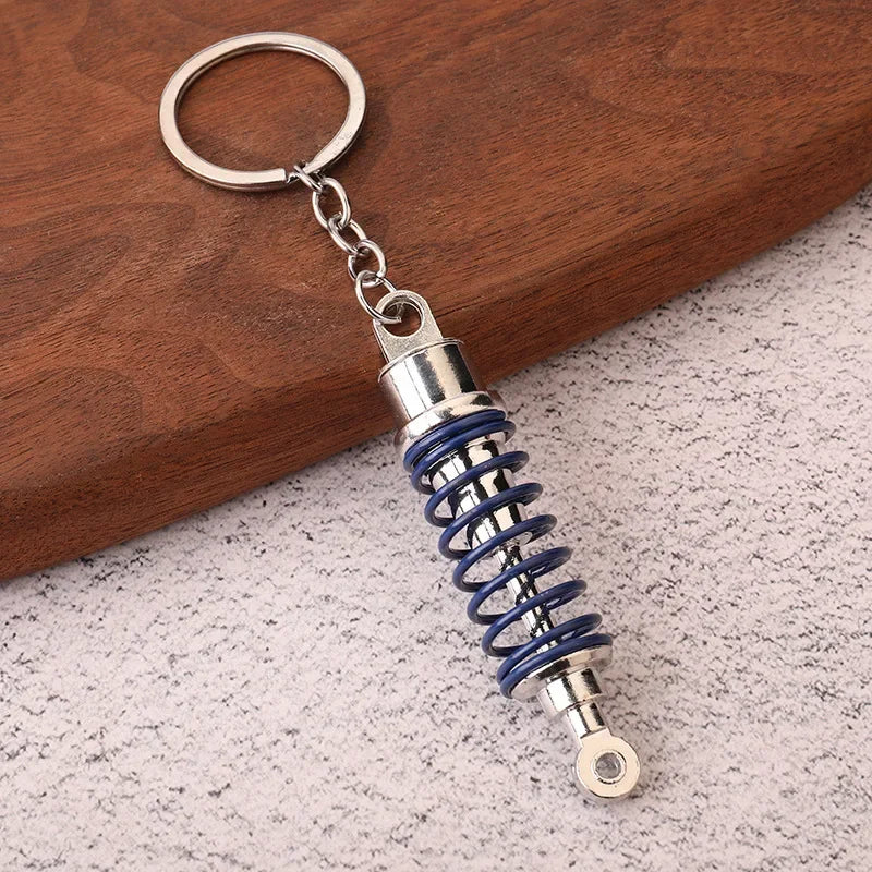 Creative Gear Head Keychain Speed Gearbox Keyring for Car Key Turbo Hub Brake Disc Pendant Shock Absorber Keys Holder Chain Ring BLYNTRA
