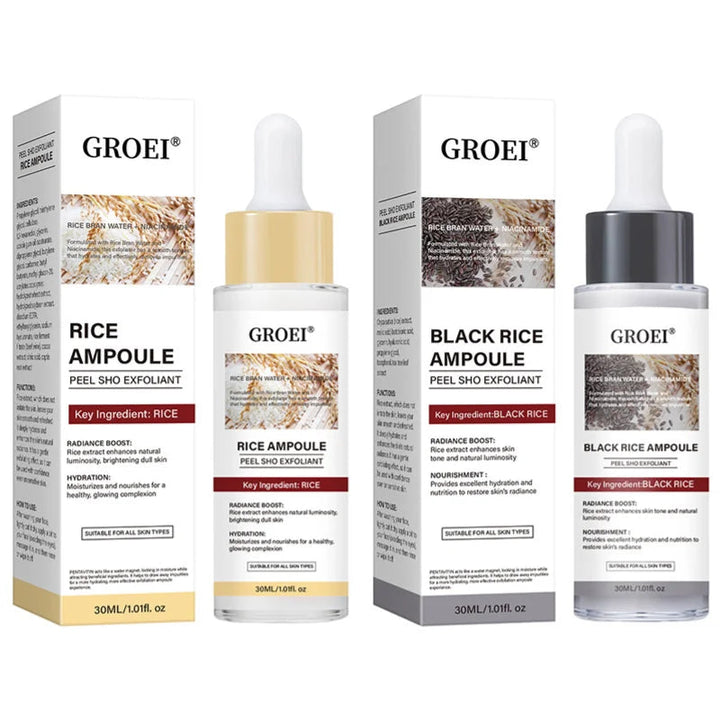 Glow Rice Ampoule Rice Essence Moisturizing And Hydrating Gentle Cleansing Peel Shot Exfoliant Repair Skin Niacinamide Essences BLYNTRA