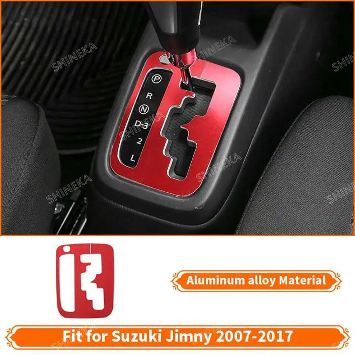 SHINEKA Car Red Interior & Exterior Decoration Cover fit for Suzuki Jimny 2007 2008 2009 2010 2011 2012 2013 2014 2015 2016 2017 BLYNTRA