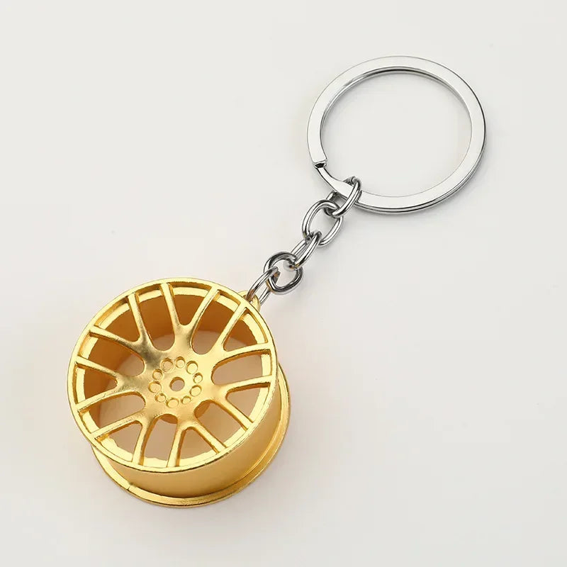Creative Gear Head Keychain Speed Gearbox Keyring for Car Key Turbo Hub Brake Disc Pendant Shock Absorber Keys Holder Chain Ring BLYNTRA