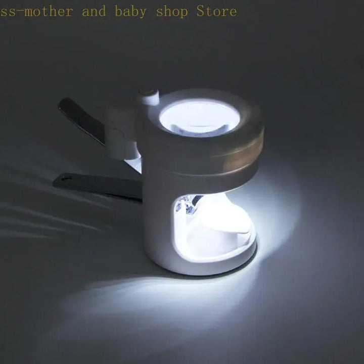 LED Illuminated Glass Nails Clippers Feature Detachable Cylinder Design for Precised Manicure and Nails Art BLYNTRA