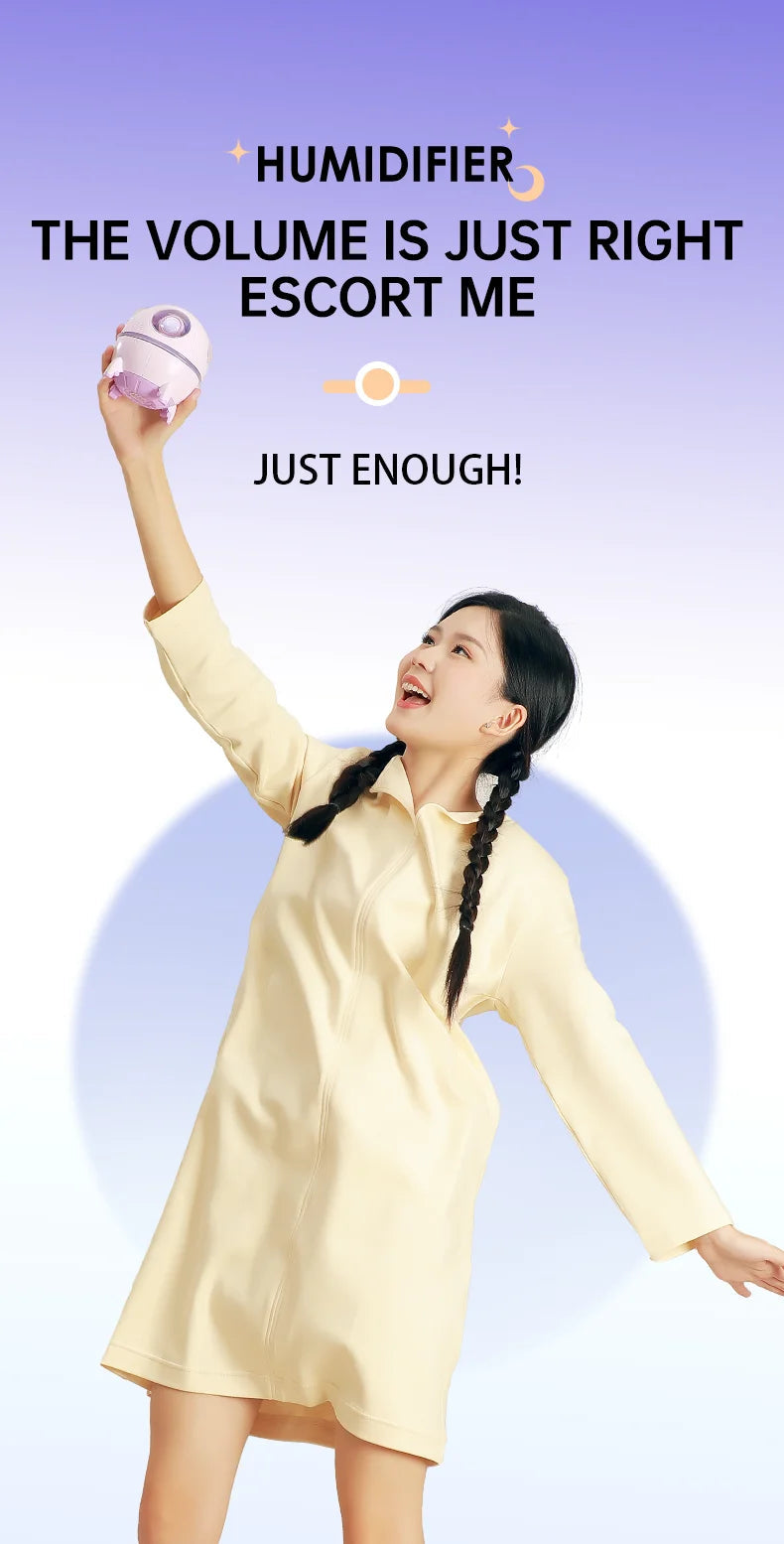 Portable Astronaut Humidifier with LED Light & Aroma Diffuser by BLYNTRA BLYNTRA