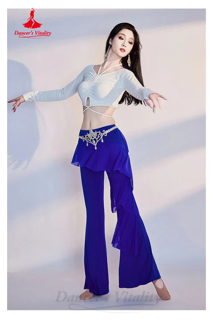 Belly Dance Practice Clothes Comfortable Slimming Flared Pants Adult Female Oriental Dancing Training Professional Clothing SHOPPING HUB