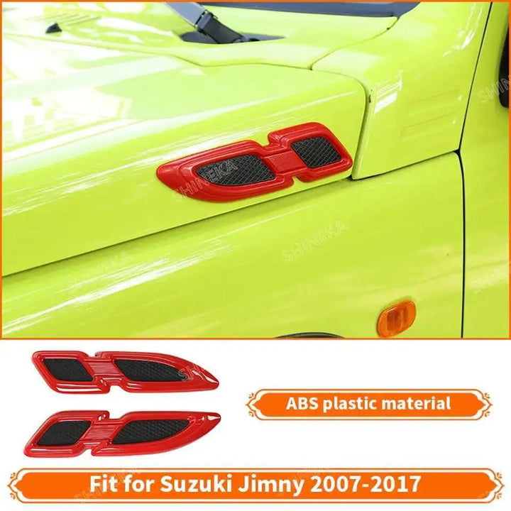 SHINEKA Car Red Interior & Exterior Decoration Cover fit for Suzuki Jimny 2007 2008 2009 2010 2011 2012 2013 2014 2015 2016 2017 BLYNTRA