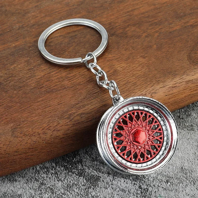 Creative Gear Head Keychain Speed Gearbox Keyring for Car Key Turbo Hub Brake Disc Pendant Shock Absorber Keys Holder Chain Ring BLYNTRA