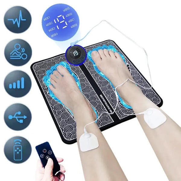 BLYNTRA Foot Massage Stimulation Pad  Lightweight Relief Remote 