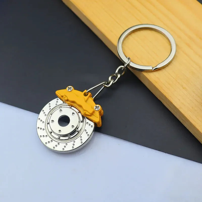 Creative Gear Head Keychain Speed Gearbox Keyring for Car Key Turbo Hub Brake Disc Pendant Shock Absorber Keys Holder Chain Ring BLYNTRA